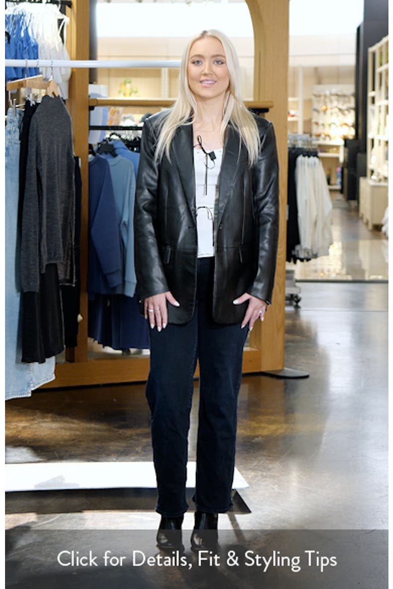 Faux Leather Blazer video