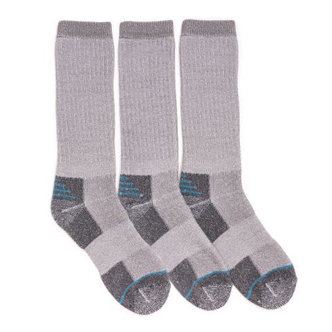Men's Work Wear Cotton Crew Socks, 3 Pair Pack