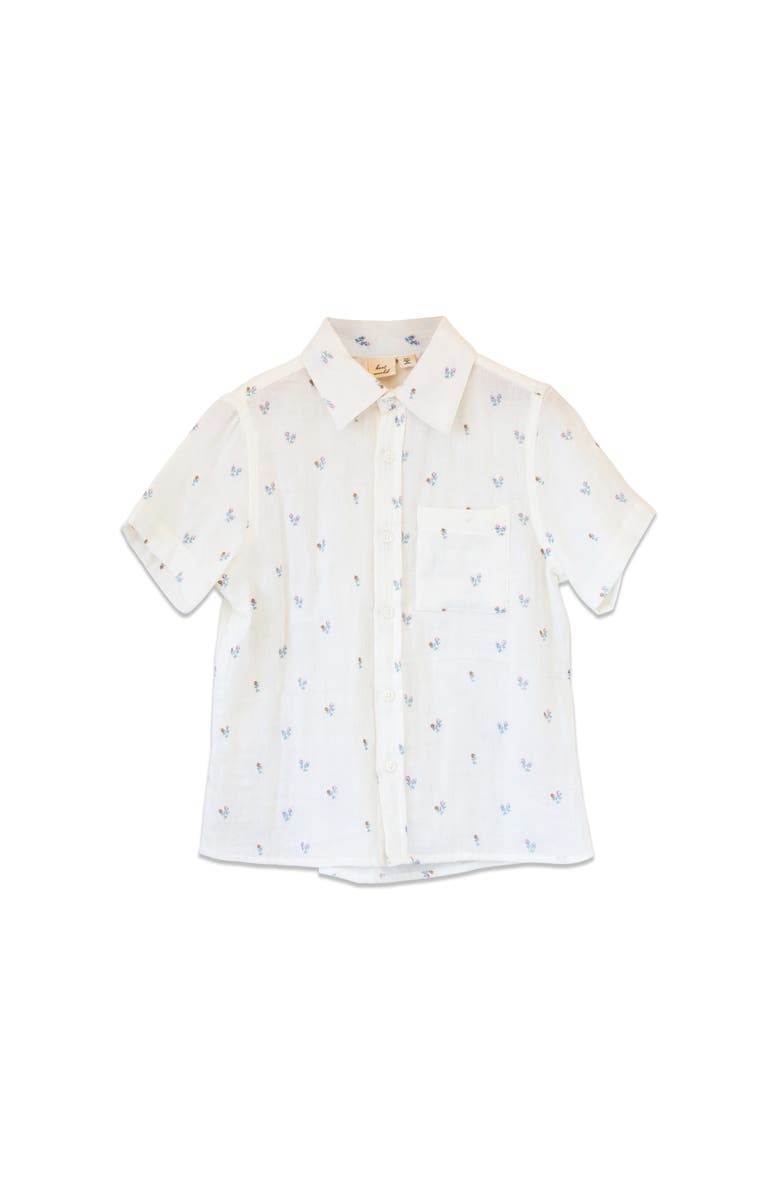 Beet World Collar Shirt, Main, color, Off White