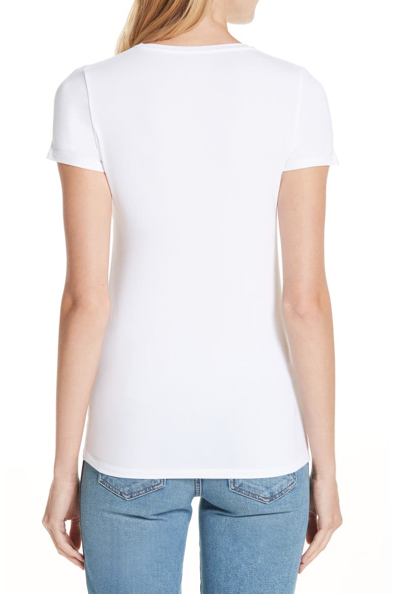 Majestic Knit Tee, Alternate, color, BLANCA