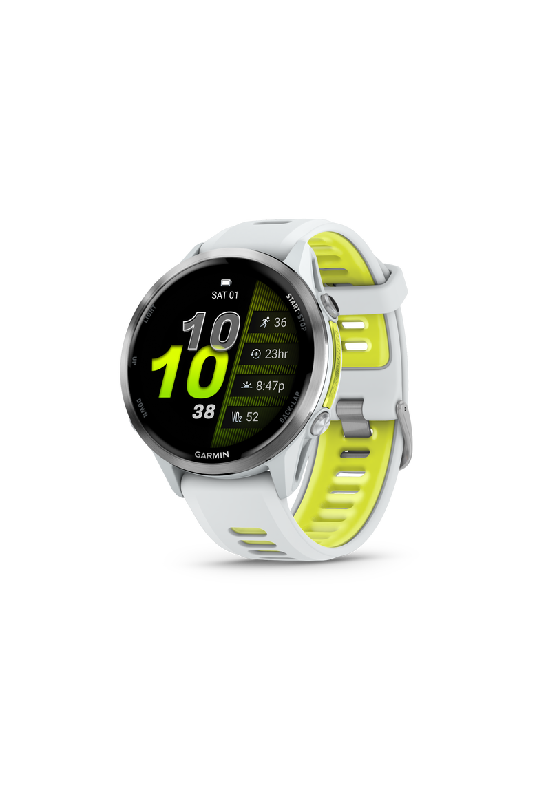 Forerunner 970 Fitness Smartwatch 47mm, Main, color, Whitestone amp yellow