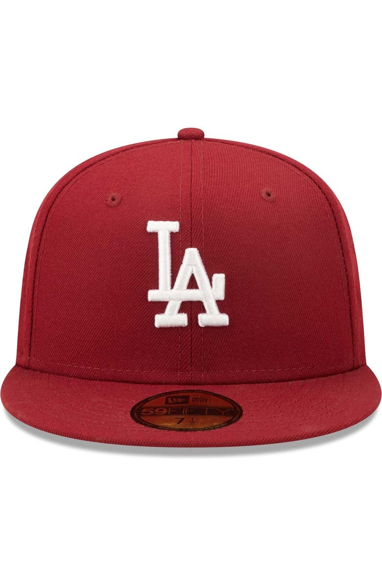 New Era Men's New Era Cardinal Los Angeles Dodgers 2020 World Series Air Force Blue Undervisor 59FIFTY Fitted Hat, Alternate, color,