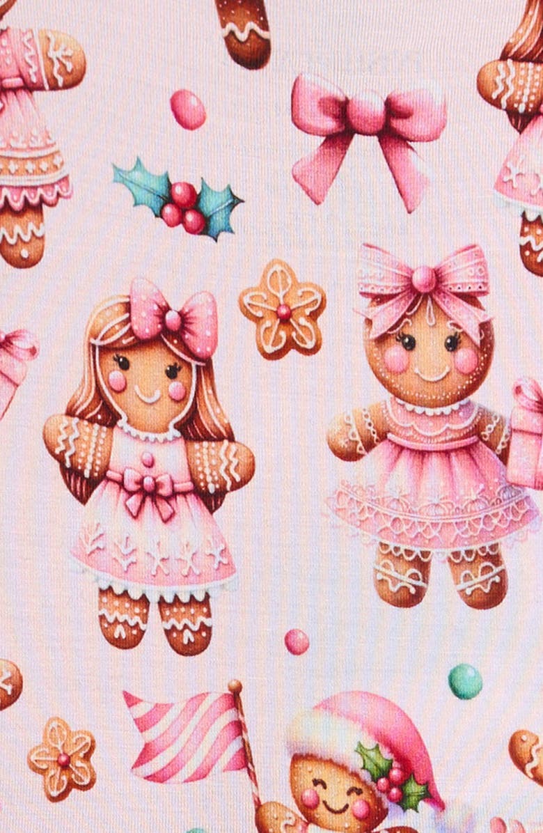 Posh Peanut Bow Twirl Long Sleeve Skirted Bodysuit, Alternate, color, Pink