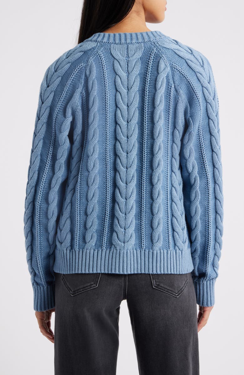 Pendleton Cotton Cable Cardigan, Alternate, color, 