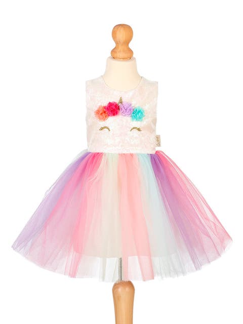 Unicorn Costume Dress Carnival & Festive Use - sz 2 yrs