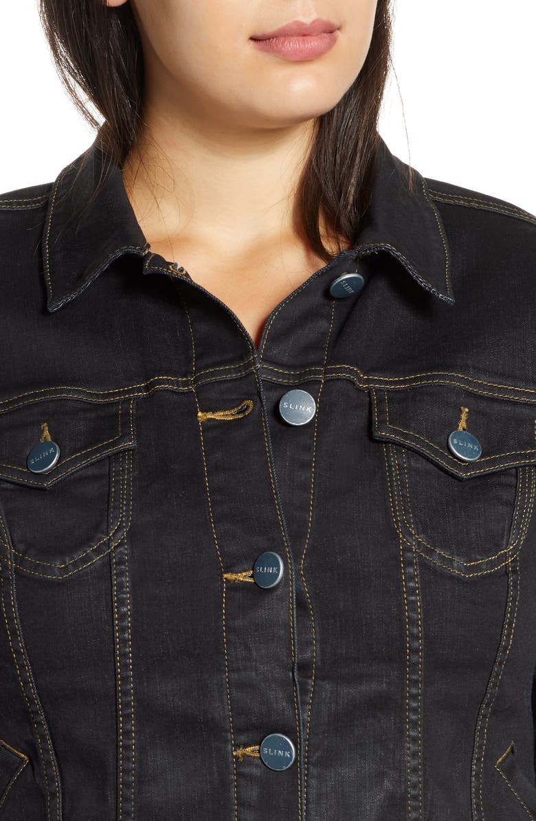 SLINK Jeans The Fleece Lined Denim Jacket, Alternate, color, 