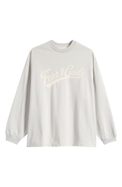 Merch Long Sleeve Cotton Mesh Graphic T-Shirt