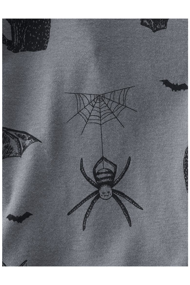 Printed Fitted Two-Piece Organic Cotton Pajamas, Alternate, color, LP SPOOKY