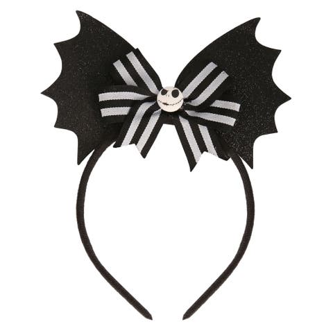 The Nightmare Before Christmas Headband for Women - Black Batwings