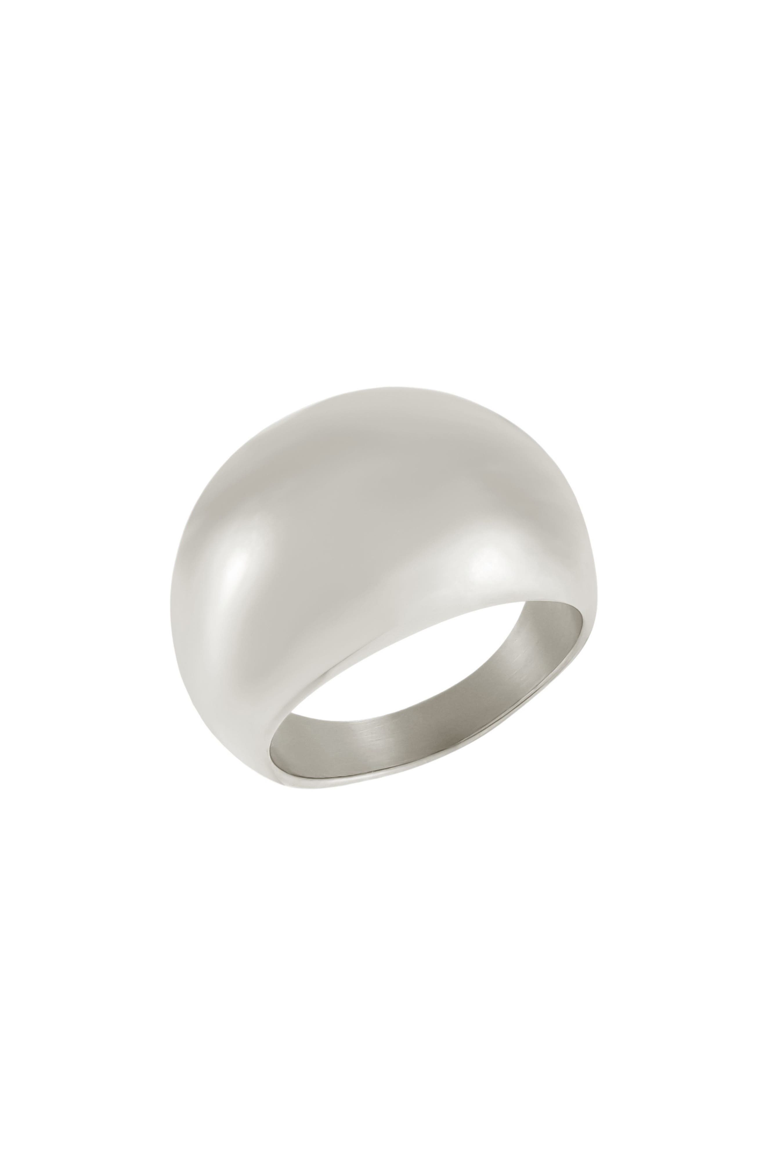 Tarnish-Resistant Dome Ring