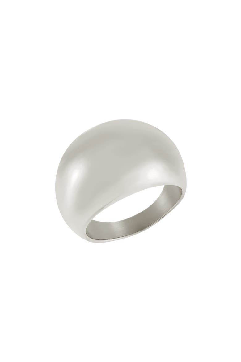 Tarnish-Resistant Dome Ring, Main, color, SILVER