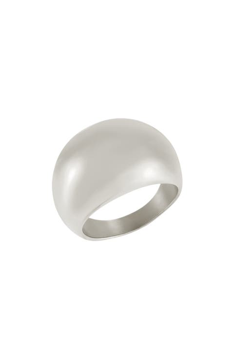 Tarnish-Resistant Dome Ring