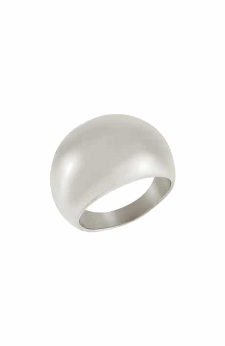 Tarnish-Resistant Dome Ring