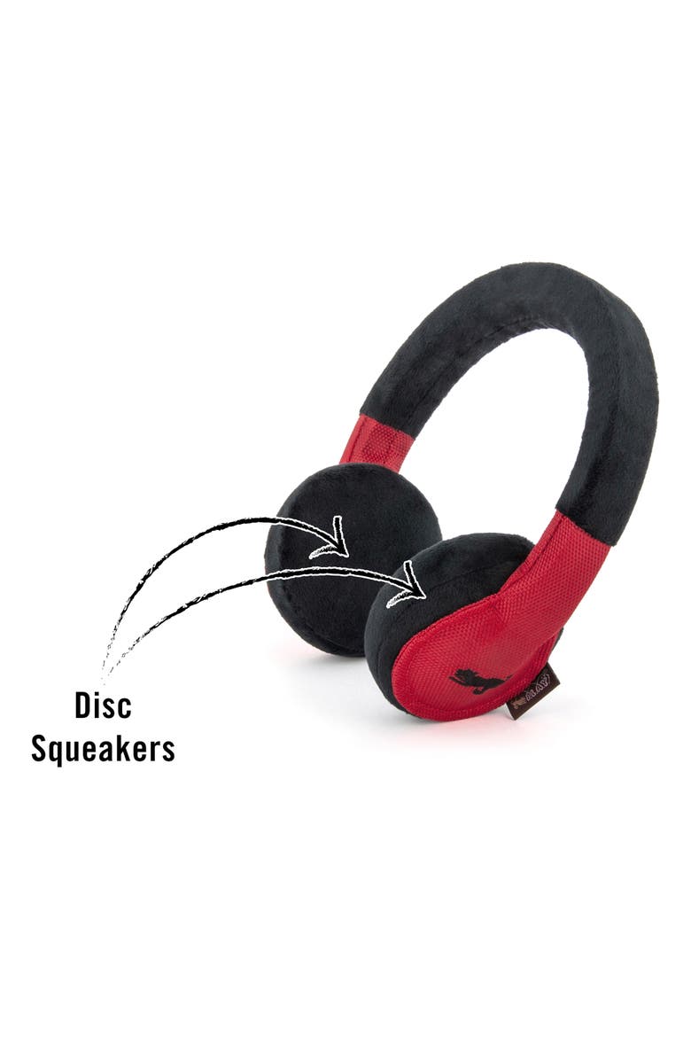 P.L.A.Y. Globetrotter Howling Hound Headphones, Plush Dog Toy, Alternate, color, Multicolored