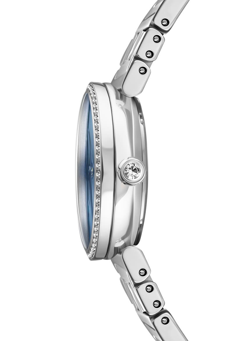 Forever Fendi Diamond Swiss Quartz Bracelet Watch, 19mm, Alternate, color, STAINLESS STEEL