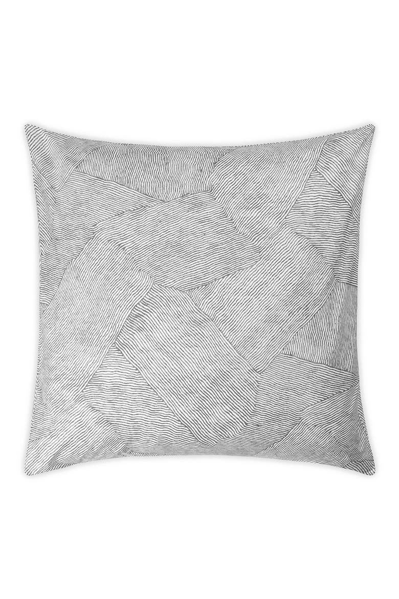Burnett Print Euro Sham, Main, color, NICKEL