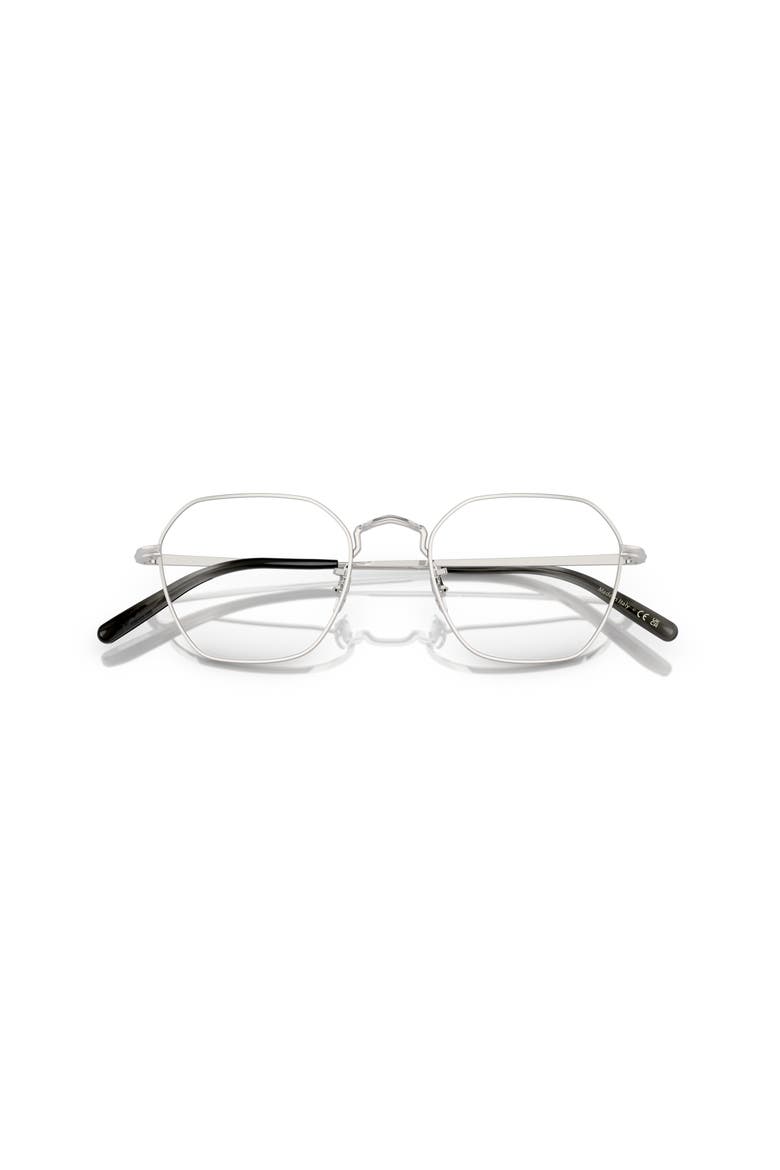 49mm Rectangle optical glasses, Alternate, color, Silver