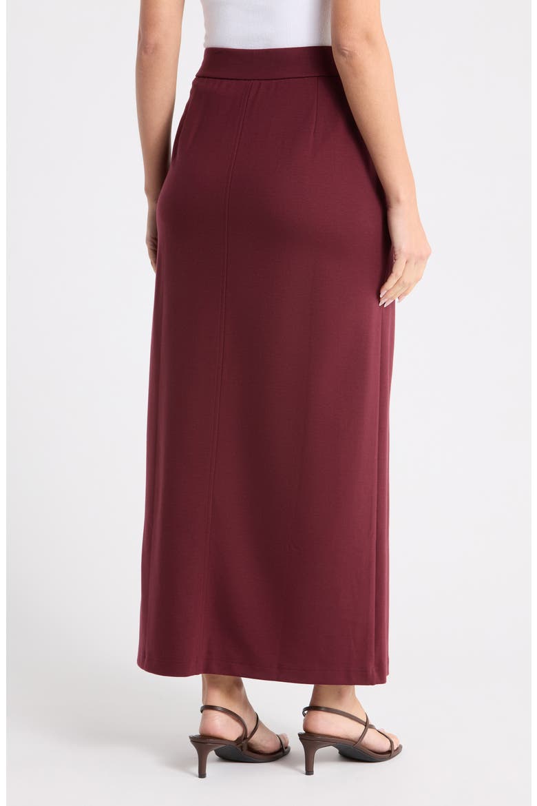 Front Slit Pencil Skirt, Alternate, color, WINE
