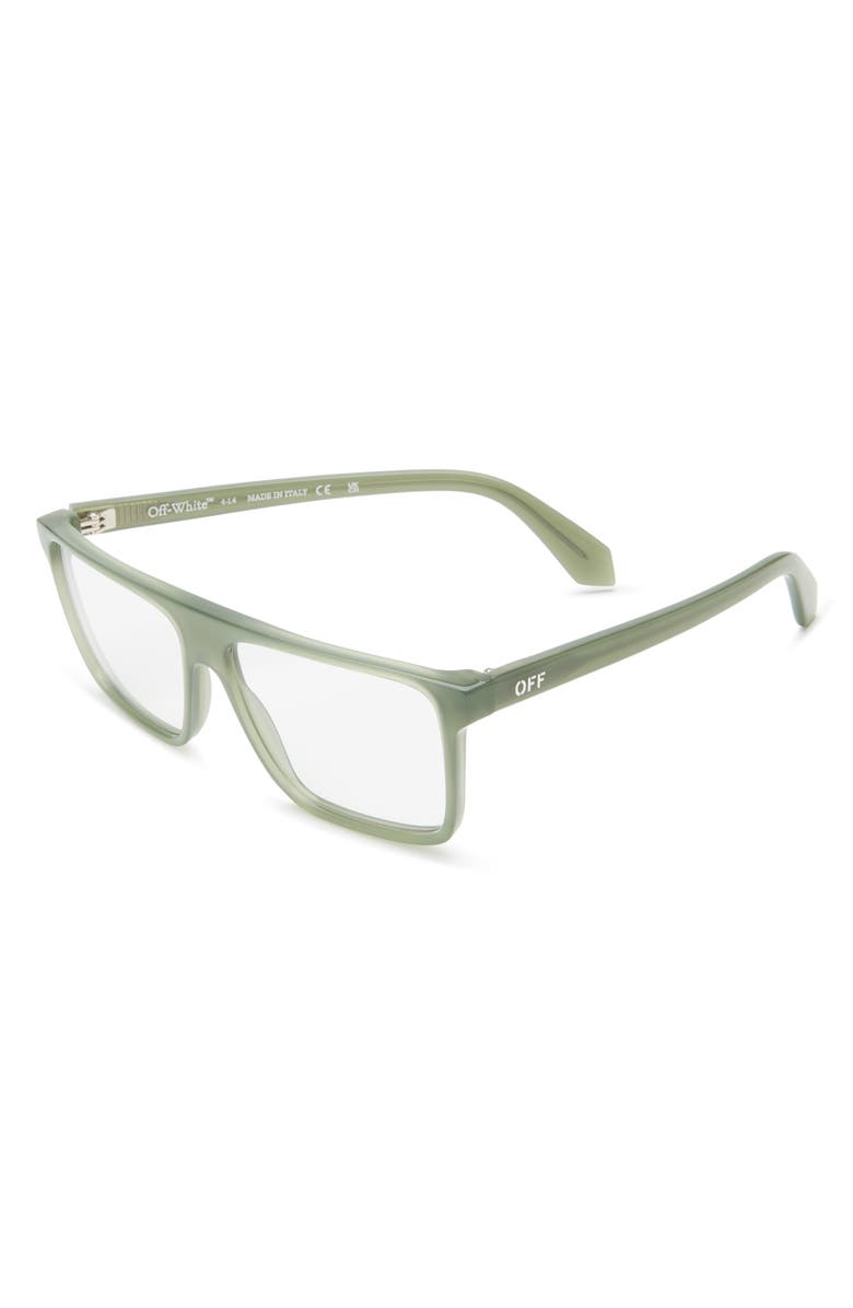 Off-White Blue Light Filtering Square Glasses, Alternate, color, Sage Green