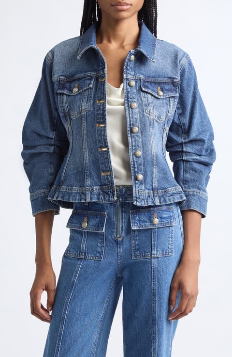 Gina Fitted Stretch Denim Jacket