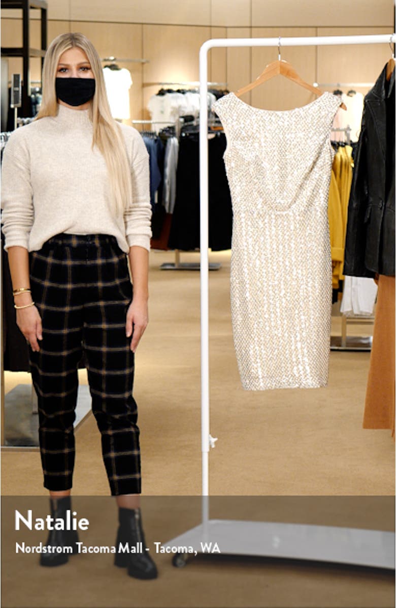 Sequin Sleeveless Body-Con Sheath Dress, sales video thumbnail