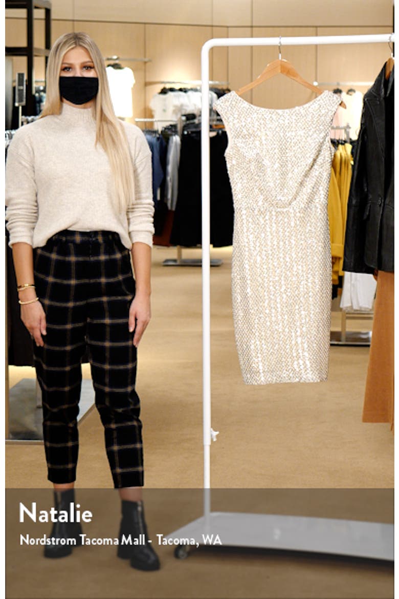 Sequin Sleeveless Body-Con Sheath Dress video