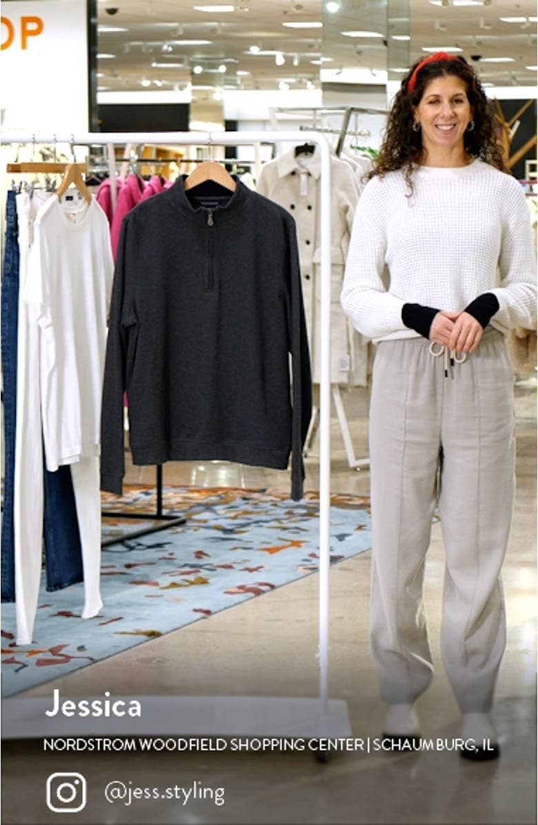 Quarter-Zip Cotton Pullover, sales video thumbnail