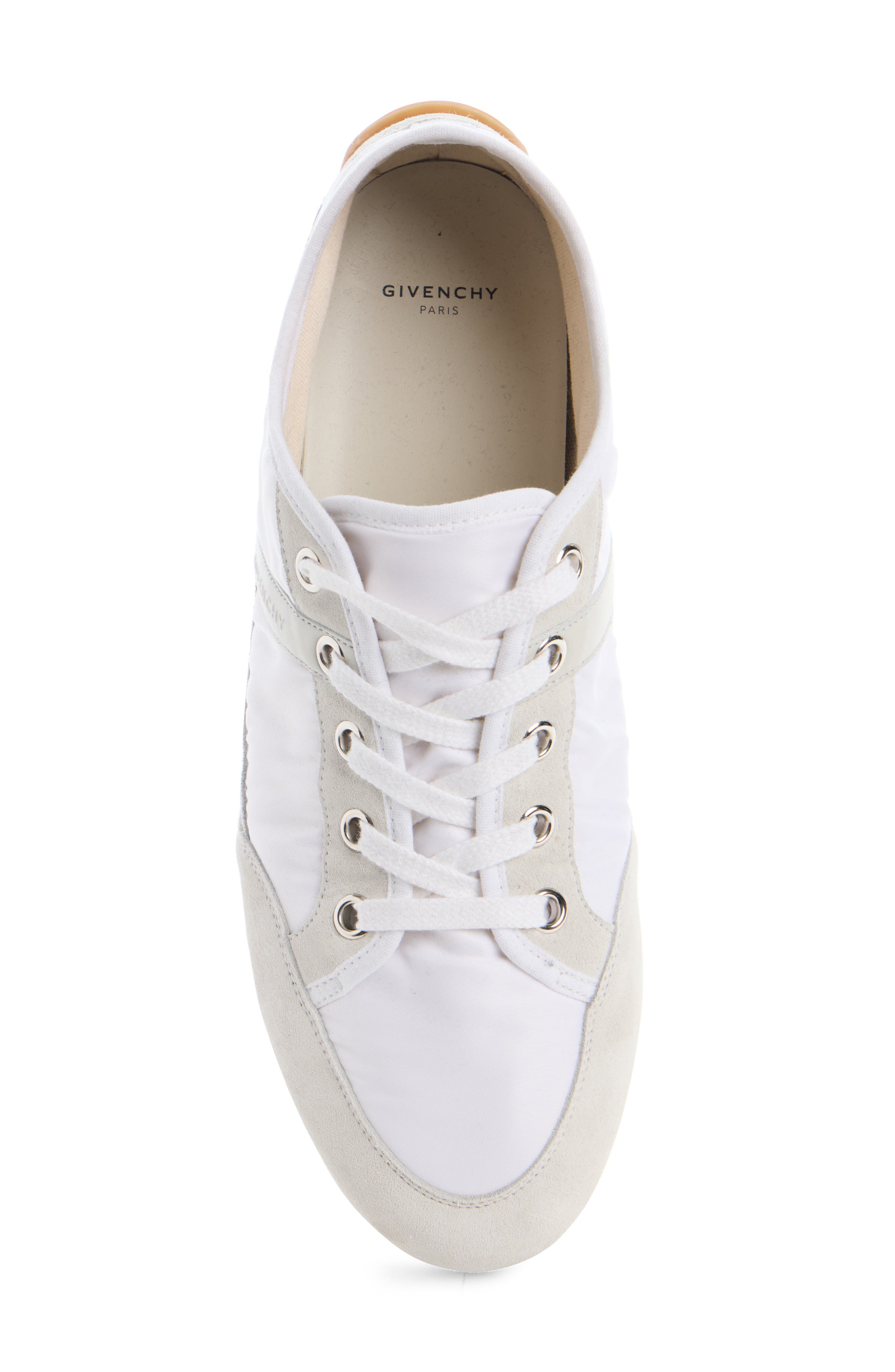 Givenchy Slim Nylon & Suede Racing Sneaker, Alternate, color, White Multi