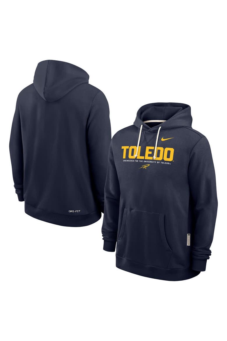 Men's Nike Navy Toledo Rockets 2025 Sideline Dri-FIT Hoodie, Alternate, color, Navy
