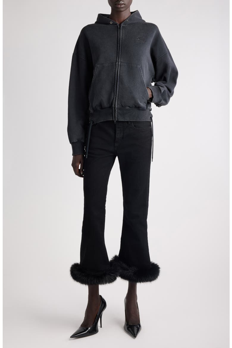 Balenciaga Loop Sports Icon Logo Lace-Up Dry Fleece Full Zip