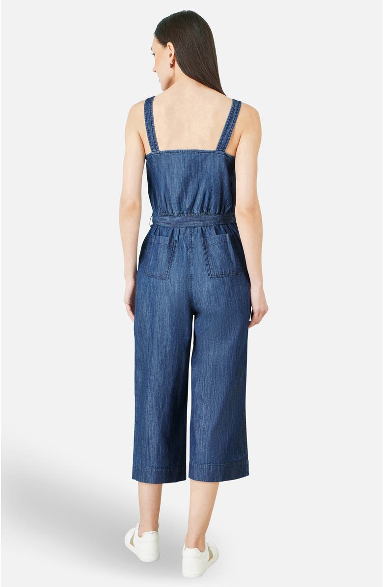 Yumi Chambray Button Through Jumpsuit, Alternate, color, Blue
