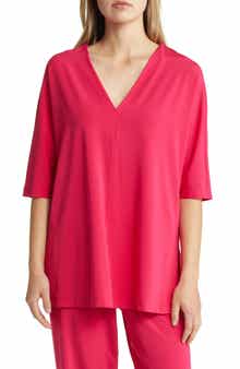 Max Mara Fuchsia Jersey Tunic Top