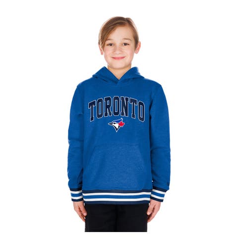 Youth New Era Royal Toronto Blue Jays Knit Trim Pullover Hoodie