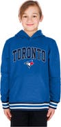 New Era Youth New Era Royal Toronto Blue Jays Knit Trim Pullover Hoodie