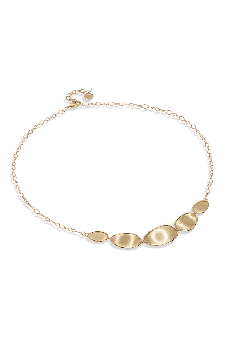 Lunaria 18K Yellow Gold Graduated Necklace, Main, color, YELLOW GOLD