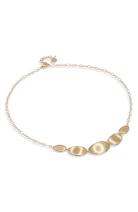 Lunaria 18K Yellow Gold Graduated Necklace