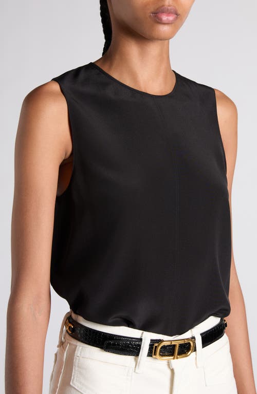 TOM FORD TOM FORD SILK CRÊPE DE CHINE SLEEVELESS TOP