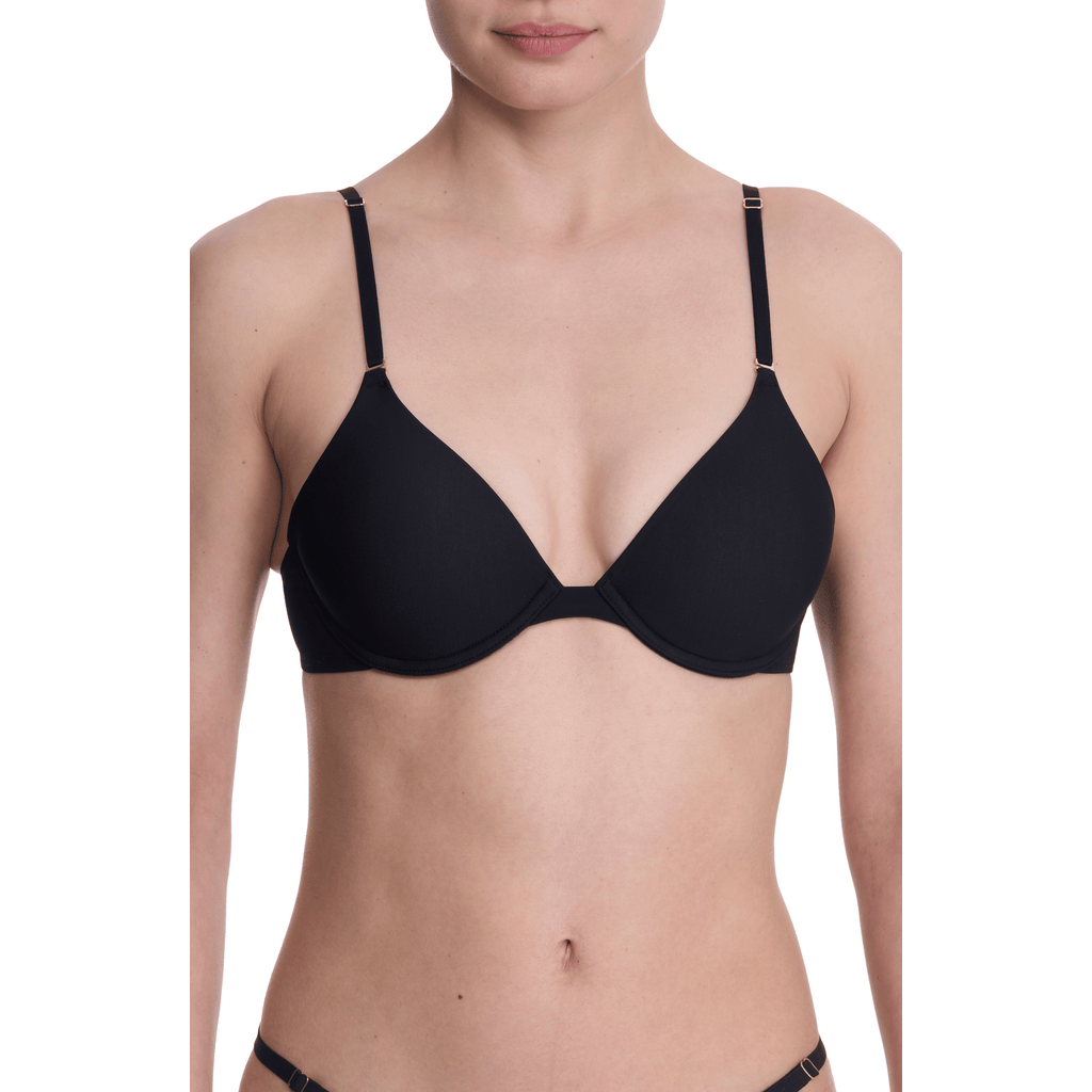 Natori Verge Convertible Plunge T-shirt Bra In Black
