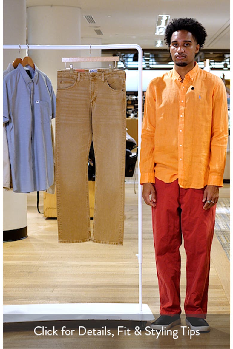 Slim Straight Stretch Denim Jeans video