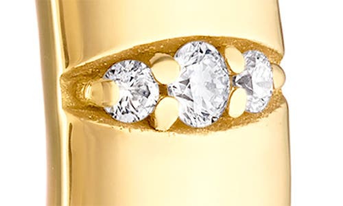 Pamela Zamore Veda Squared Diamond Hoop Earrings In Gold