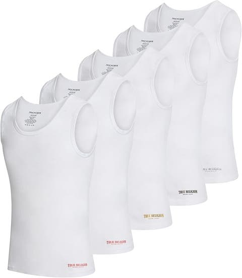 Ribbed Cotton Tank Top Pack of 5