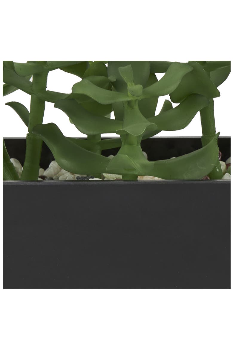 Green Faux Foliage Artificial Potted Plant, Alternate, color, GREEN