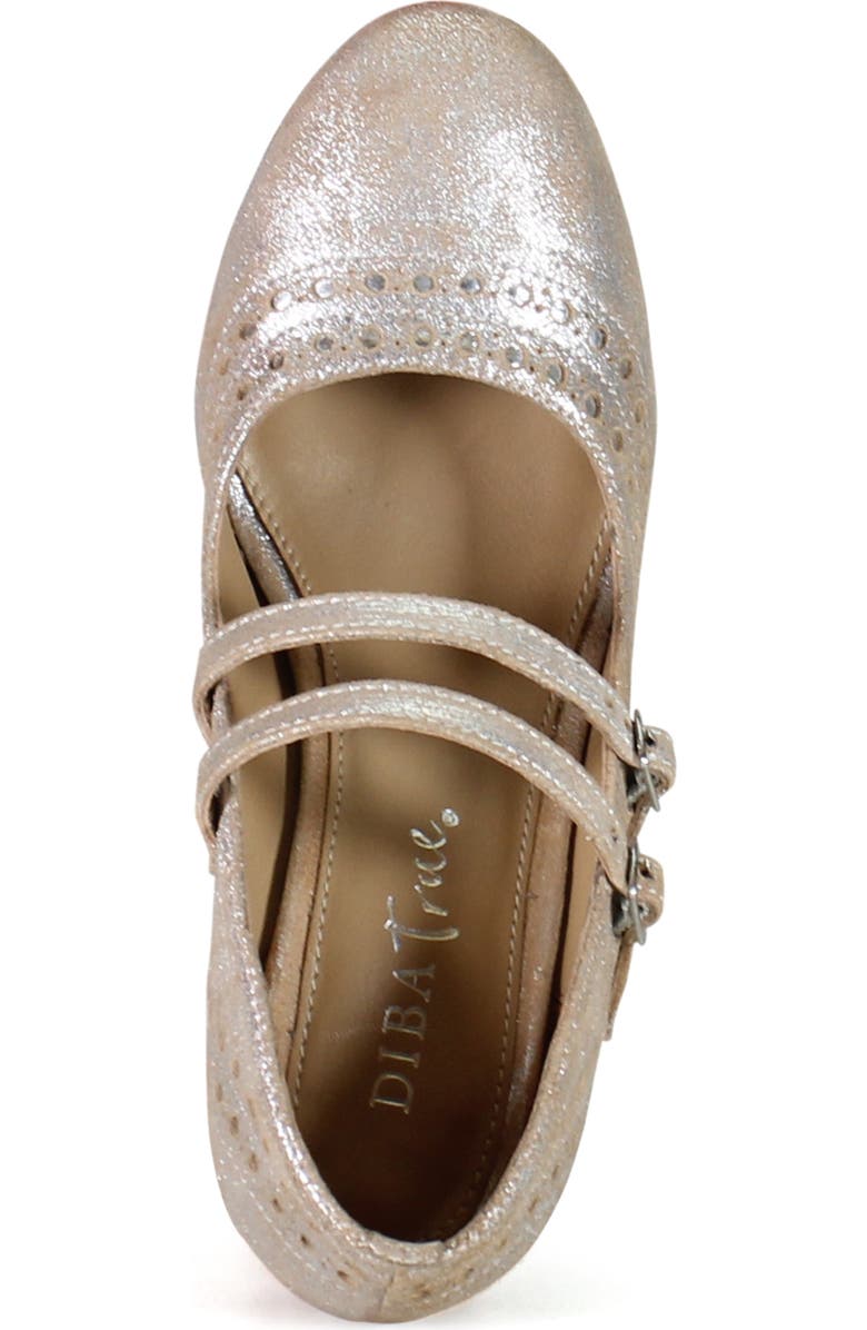 Diba True JET LINER Leather Mary Jane Heel, Alternate, color, Silver