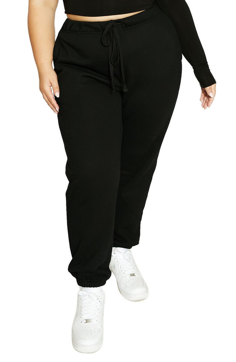 Naked Wardrobe x Lori Harvey Fleece Sweatpants, Alternate, color,
