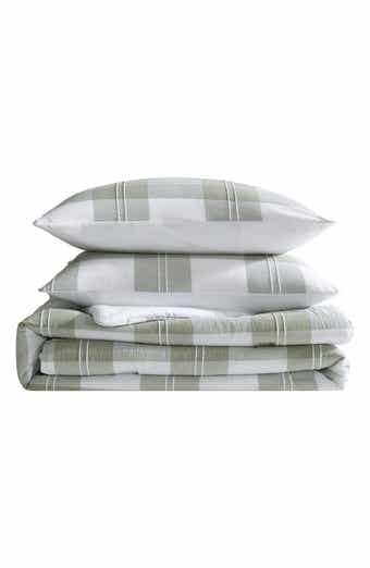 Eddie Bauer Mountain Embroidery Plaid Comforter Set