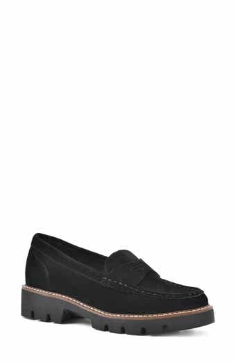 White Mountain Footwear Gunner Lug Sole Platform Penny Loafer