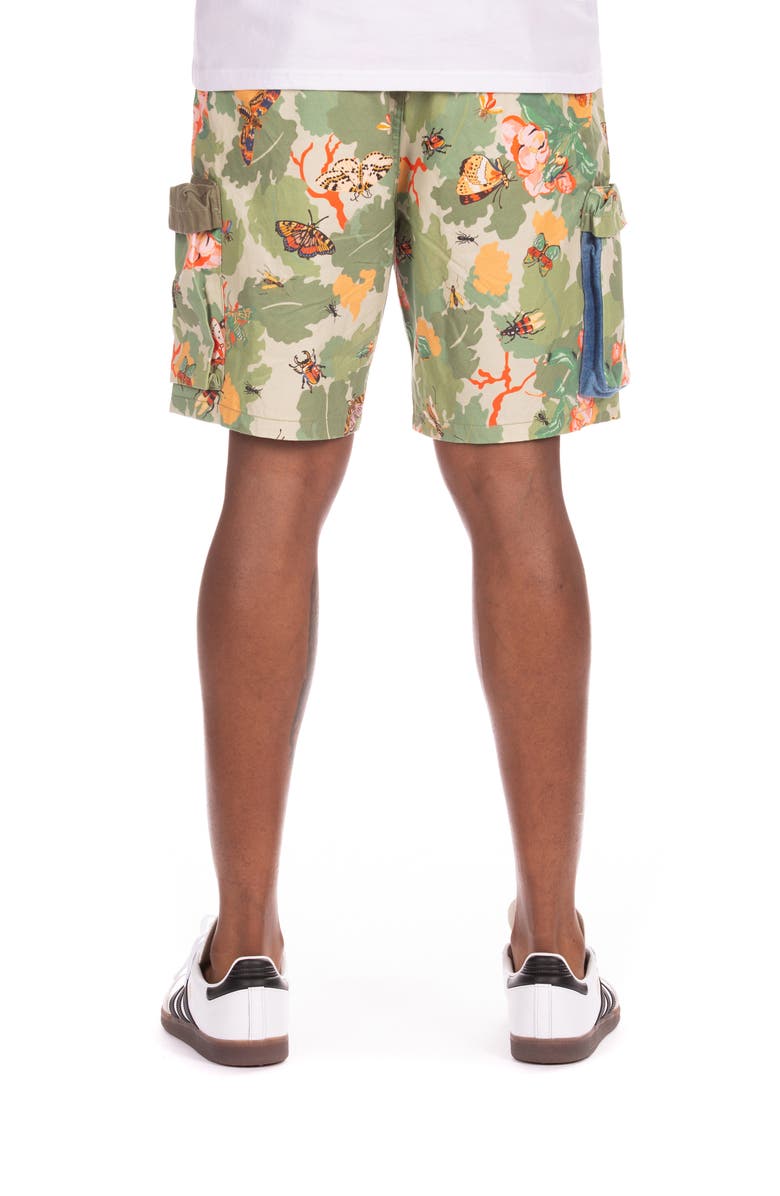 Billionaire Boys Club BB Trails Cotton Drawstring Cargo Shorts, Alternate, color, Pale Marigold
