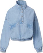 rag & bone Miramar Flyweight Snap Placket Popover Top