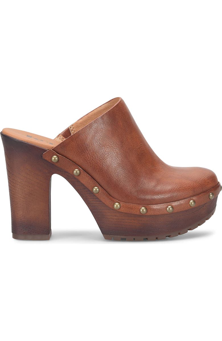 KORKS Auburn Stud Clog, Alternate, color, Dark Tan