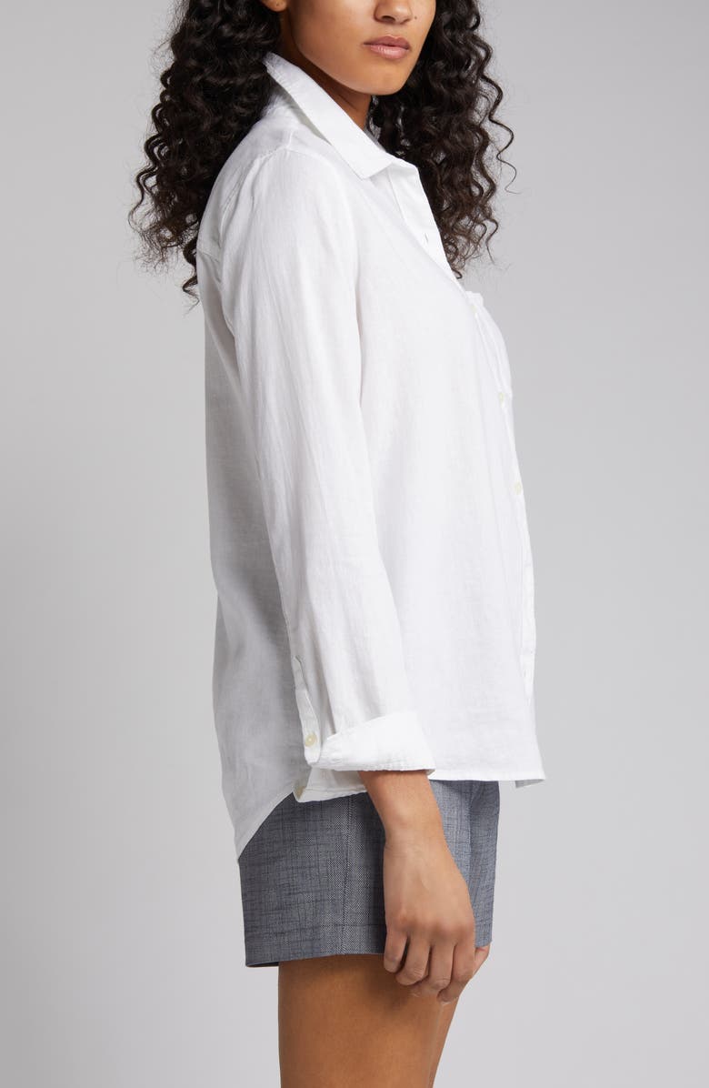 Caslon<sup>®</sup> Casual Linen Blend Button-Up Shirt, Alternate, color,